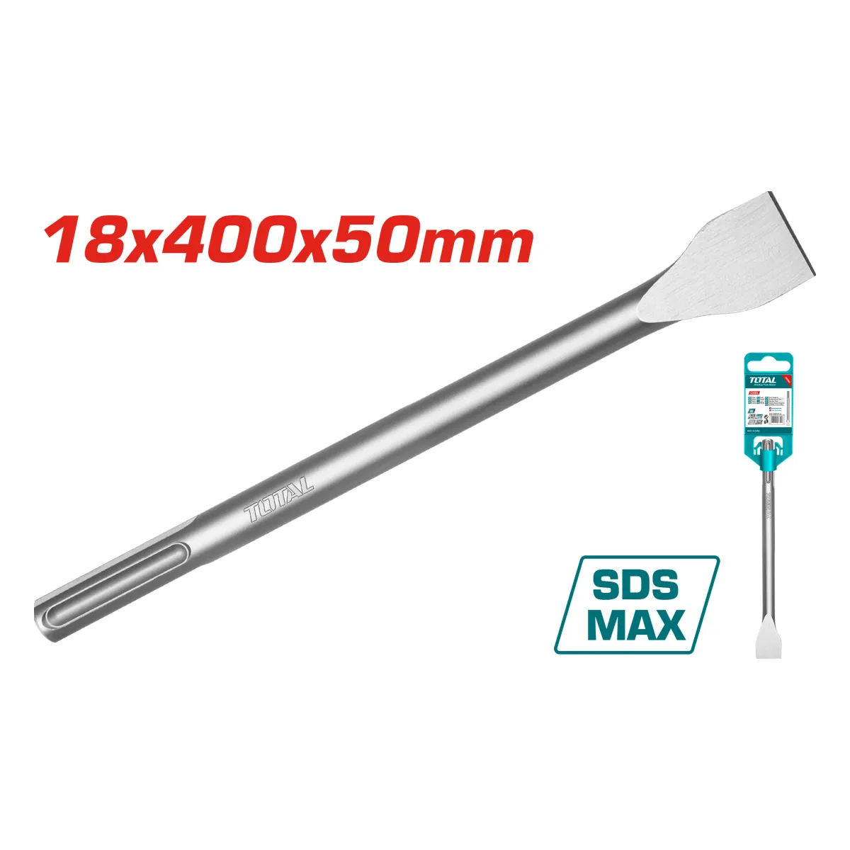 Total TAC15221822 400mm SDS Max Flat Chisel