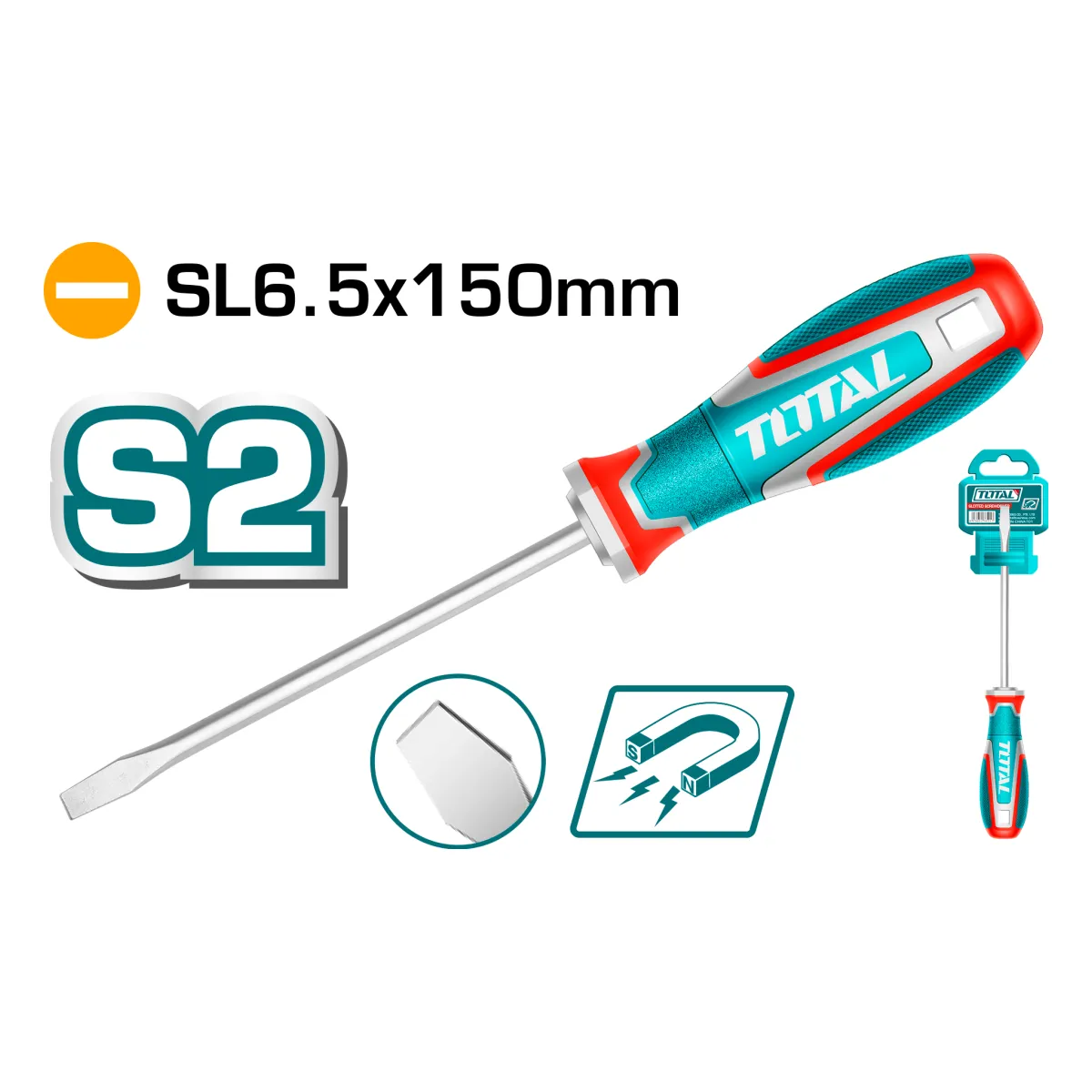 Total TSDSL6150 SL6.5 x 150mm Slotted Screwdriver