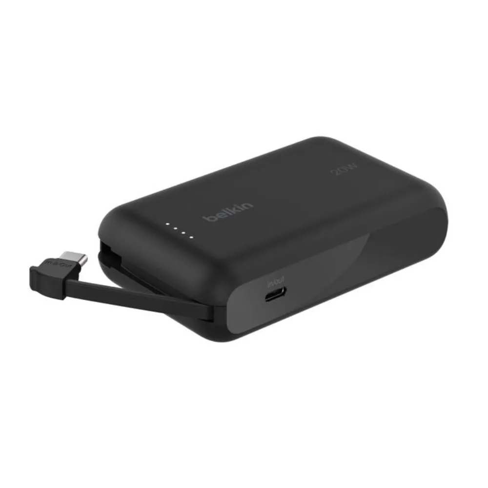 Belkin BoostCharge Power Bank 10K 20W with Integrated Cable
