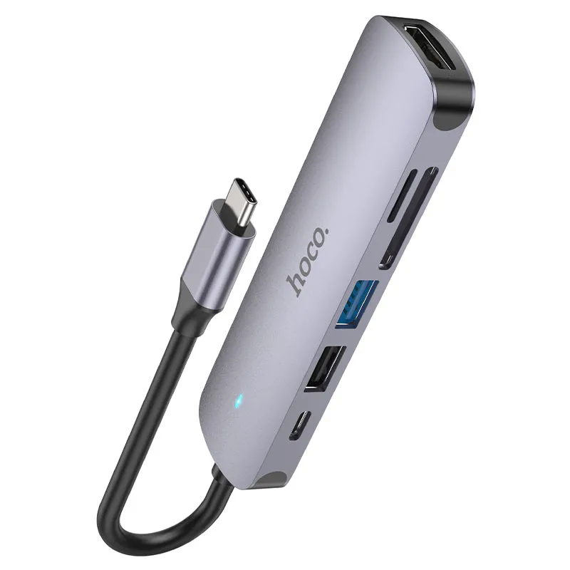 Hoco USB-C 6-in-1 Hub 60W HB28