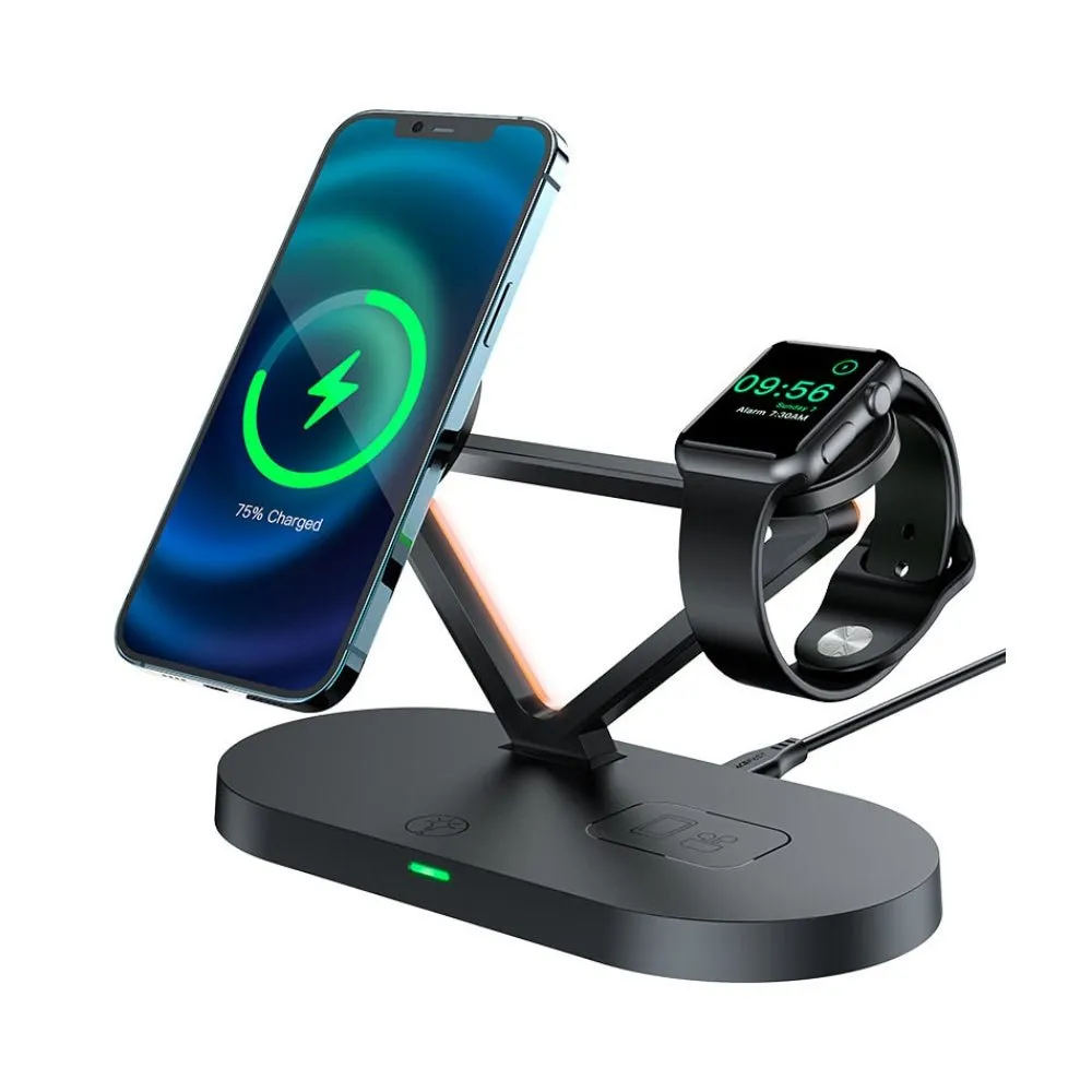 AceFast 3 in 1 Fast Wireless Charger Desktop Holder E9