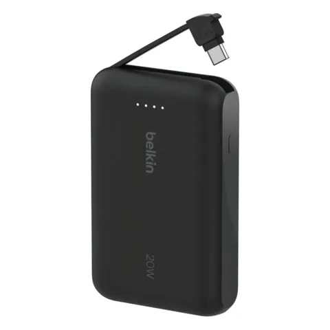Belkin BoostCharge Power Bank 10K with Integrated Cable