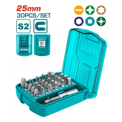 Total TACSD10306 Screwdriver Bit Set, 30pcs