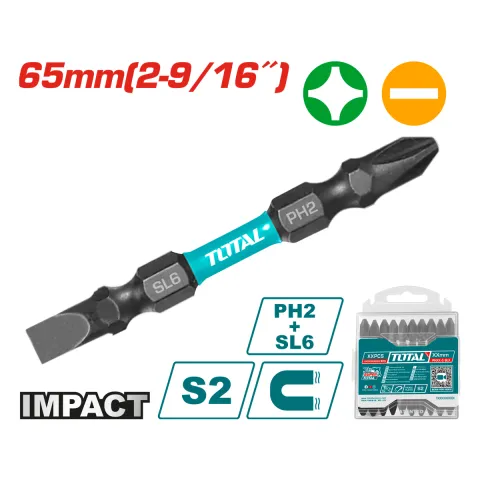 Total TACIM16HL133 65mm Impact Screwdriver Bit