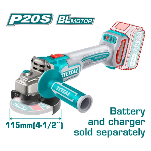 Total TAGLI21154 20V 115mm Angle Grinder