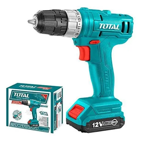 Total TDLI1211 12V Cordless Drill Kit