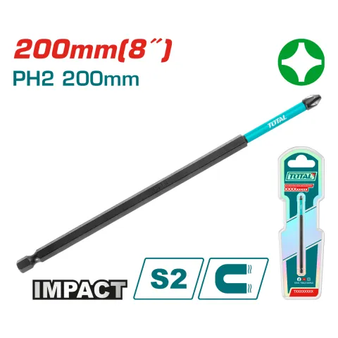 Total TACIM71PH2200 200mm Impact Screwdriver Bit